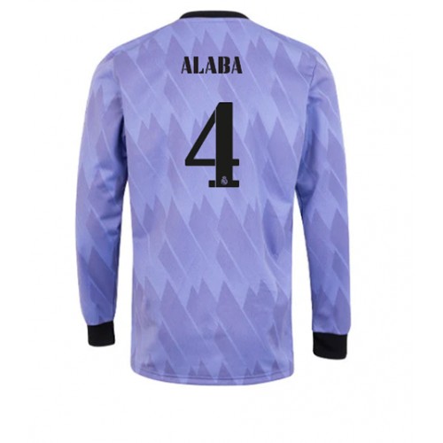 Dres Real Madrid David Alaba #4 Gostujuci 2022-23 Dugi Rukav